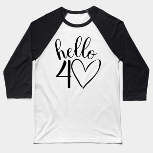 40th birthday design Baseball T-Shirt